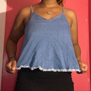 Frayed Denim Shirt 👖